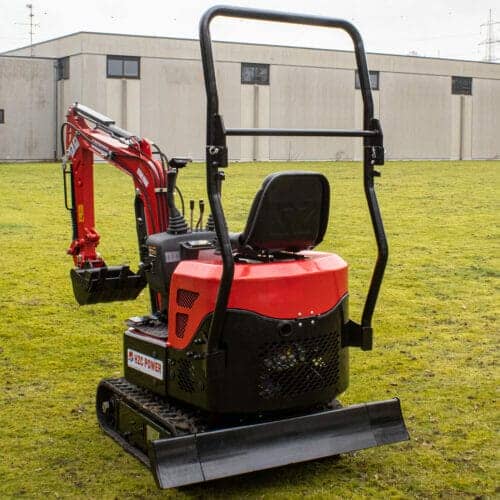 Minibagger neues Modell BKB940 in Rot von HZC Power